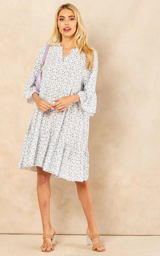 Discount โจ Lucy Sparks White Floral Print Ruffled ๐ Dress ๐ - Image 3