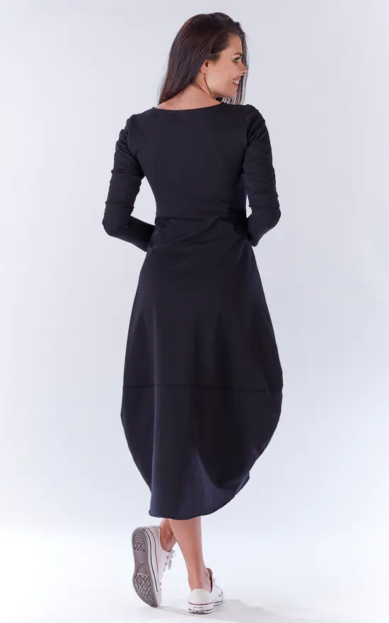 Top 10 ๐ฅ AWAMA Black Loose Midi ๐ Dress โญ - Image 2