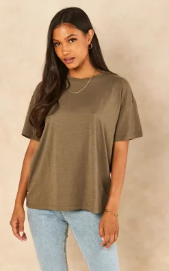 Best reviews of 🤩 Noisy May Short Sleeve Oversized T 👕 Shirt In Khaki ⭐