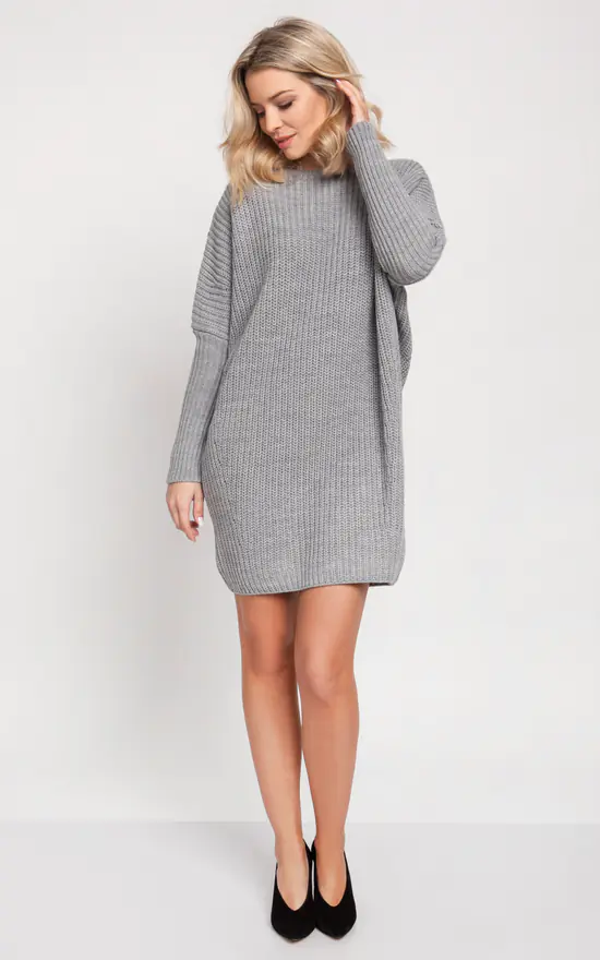 Promo ๐ MKM Knitwear Design Oversized Jumper ๐ Dress In Grey ๐