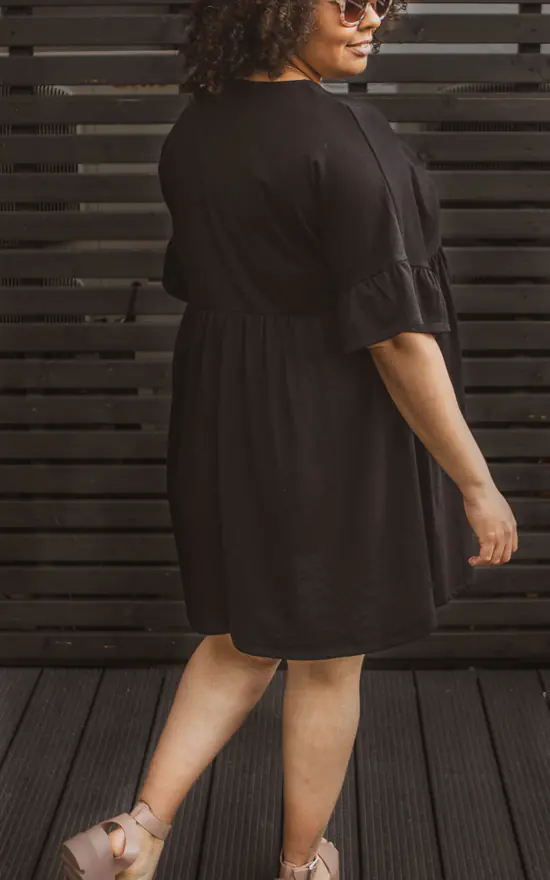 Outlet π Current Bun Maternity Maternity Black Mini Smock π Dress β€οΈ - Image 4