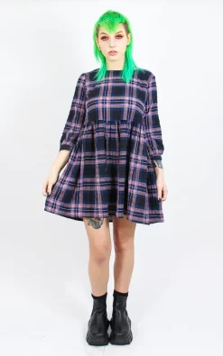 Best Pirce 🎉 Tallulah's Threads Smock 👗 Dress In Pink Tartan 😀