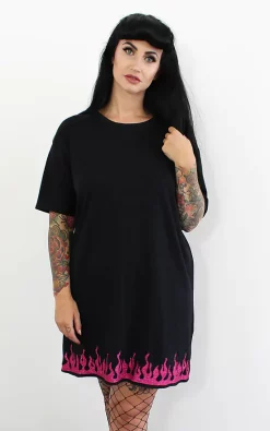 Cheapest 😀 Tallulah's Threads Pink Glitter Flame 👗 Dress 🔔