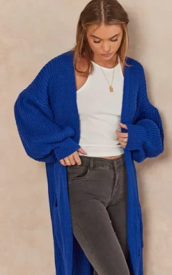 Cheapest 🎉 Gini London Blue Long Knitted Cardigan ✨