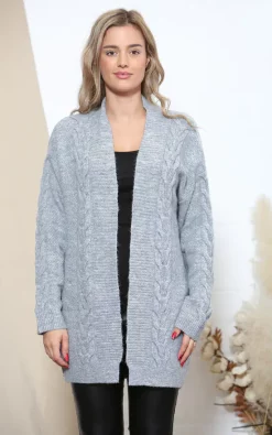 Flash Sale ✨ Lucy Sparks Grey Cable Knit Cardigan 🥰