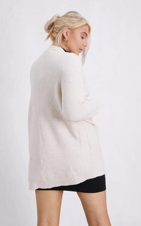 Discount ๐ Boutique Store Beige Long Sleeve Open Front Knited Cardigan One Size Fit (10 To 14) ๐ฅฐ - Image 2