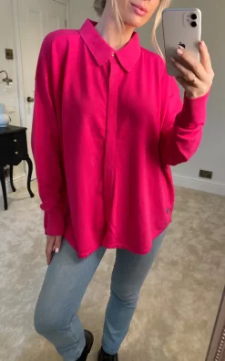 Promo 🛒 Malissa J Collection Knitted 👕 Shirt Jumper In Pink ✨