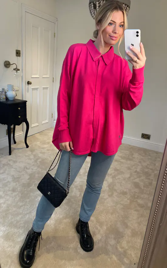 Promo ๐ Malissa J Collection Knitted ๐ Shirt Jumper In Pink โจ - Image 2