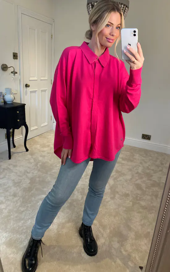 Promo ๐ Malissa J Collection Knitted ๐ Shirt Jumper In Pink โจ - Image 3