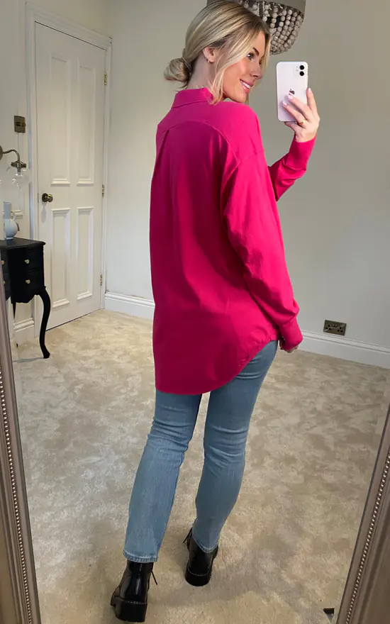 Promo ๐ Malissa J Collection Knitted ๐ Shirt Jumper In Pink โจ - Image 4