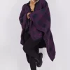 Deals 🧨 Boutique Store Purple & Navy Knitwear Poncho One Size Fit (10 18) 💯