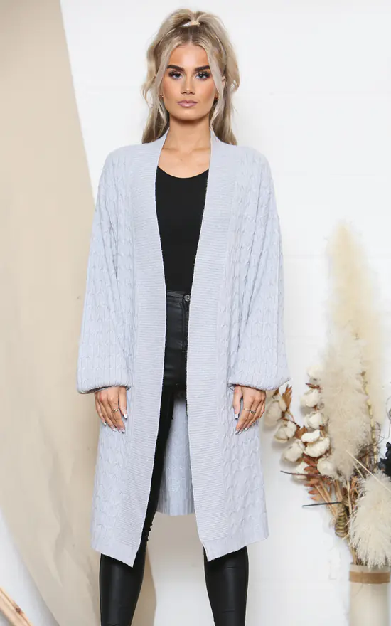 Best reviews of β Lucy Sparks Grey Cable Knit Relaxed Cardigan π