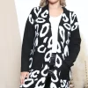 Flash Sale 🎁 Lucy Sparks Black/ White Leopard Print Smart Cardigan ✔️