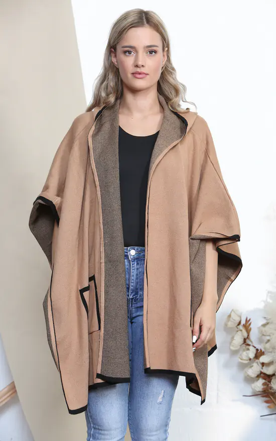Best Pirce ๐งจ Lucy Sparks Camel Smart Hooded Cape With Pockets ๐ - Image 4