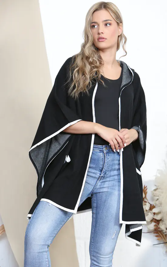 Outlet ๐ฏ Lucy Sparks Black Smart Hooded Cape With Pockets ๐