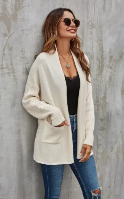 Best deal 🎉 FS Collection Mid Cardigan In Cream 🛒