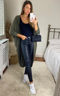 Hot Sale ⌛ Aftershock London Kimono Cardigan In Khaki ✨