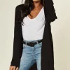 Cheapest 😉 Aftershock London Jersey Waterfall Cardigan In Black ⭐