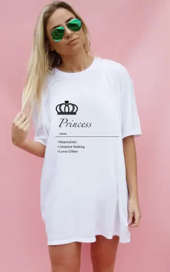 Deals 🥰 Sade Farrell Princess Defintion Oversize T 👚 Shirt 😍
