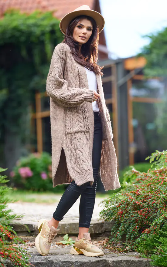 Best Sale π₯° AWAMA Long Thick Cardigan In Beige β