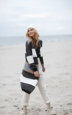 Best reviews of 🤩 MOE Long Cardigan In Multicolour Stripes Model 1 🧨