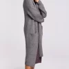 New 🎉 MOE Long Oversized Cardigan With Pockets In Grey 🌟