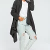 Deals 😍 MOE Graphite Waterfall Long Cardigan 🛒