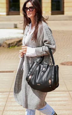 Buy 🎁 Makadamia Grey Cardigan With Braid Detail 😍