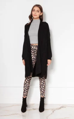 Best reviews of 🎁 Lanti Long Cardigan With Patch Pockets In Black 💯