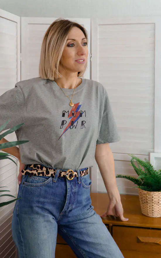 Best deal ๐ฅ Rock On Ruby Oversized Organic T ๐ Shirt With Mum Pwr Slogan ๐ฏ - Image 3