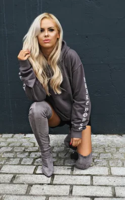 Cheap 😍 Save The People Hoodie In Grey With Enjoy Life Slogan ❤️